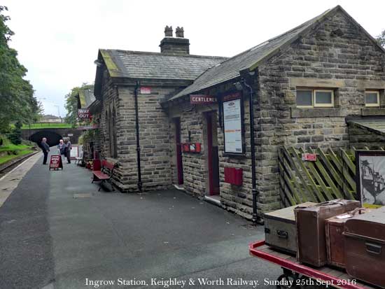 Ingrow Station building. Keighley & Worth Railway