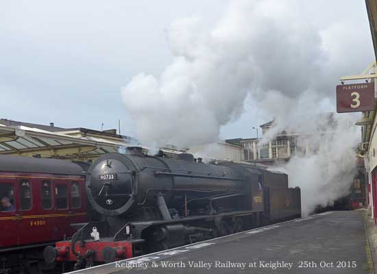 90733 Wartime Austerity Loco at Keighley