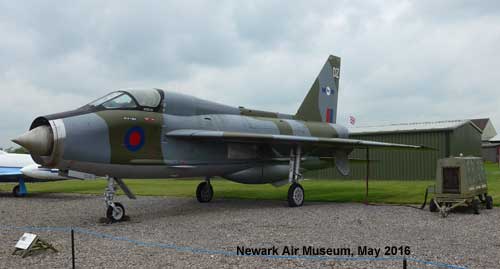 Lightning T5 at Newark Air Museum May 2016