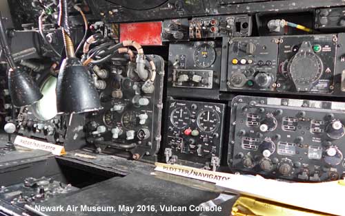 Vulcan cockpit tour at Newark
