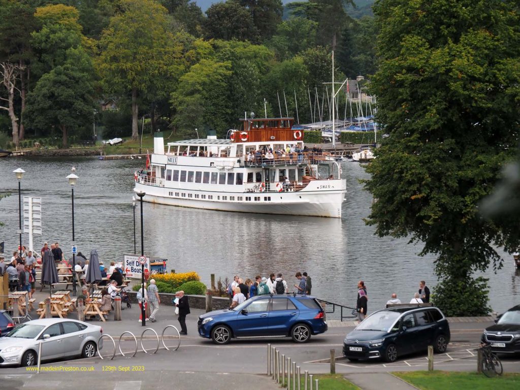 Bowness, when the boat comes in. Lake Windermere.