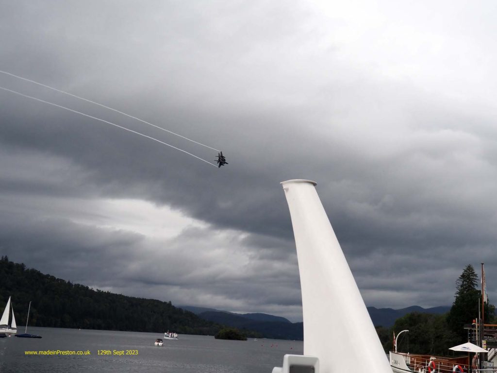 A USAF F15 low over Windermere