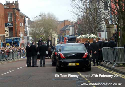 The funeral of Sir Tom Finney 27th February 2014