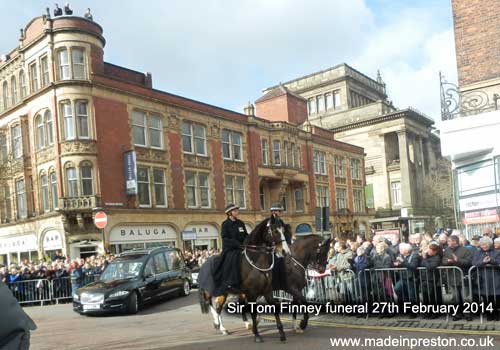 The funeral of Sir Tom Finney 27th February 2014