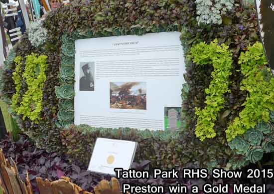 Preston win Gold Medal with Rourke's Drift at Tatton Park RHS Show 2015