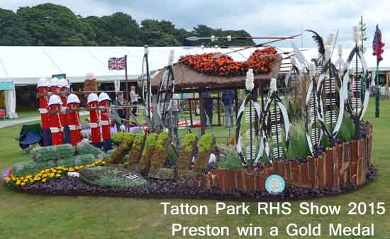 Preston win Gold Medal with Rourke's Drift at Tatton Park RHS Show 2015