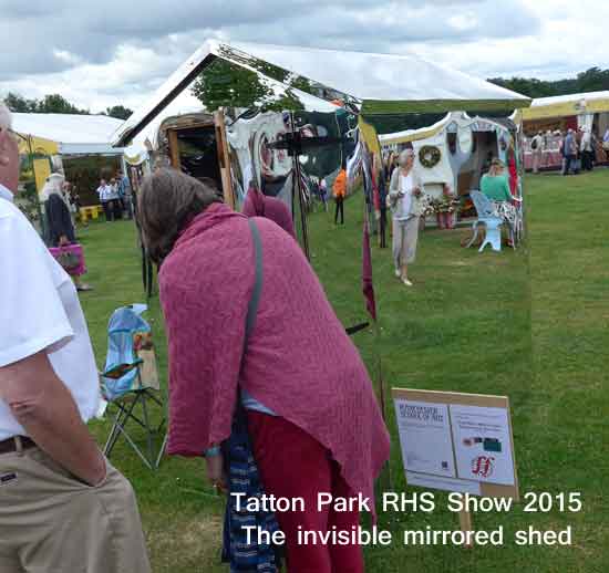 The mirrored shed at Tatton Park RHS Show 2015