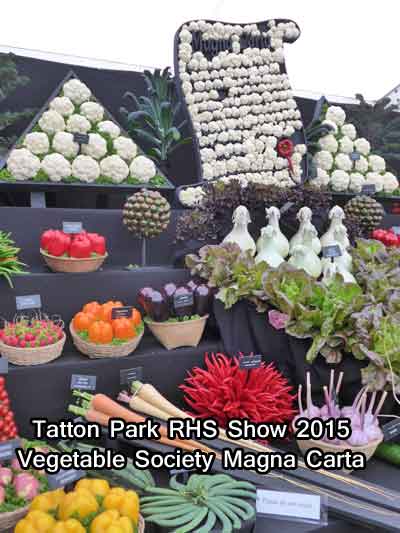 Vegetable Society Magna Carta at Tatton Park RHS Show 2015