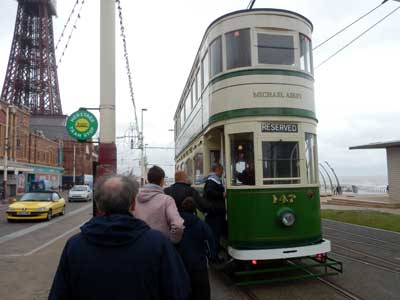 Blackpool Heritage Trams service on the day of Blackpool Totally Transport 2013