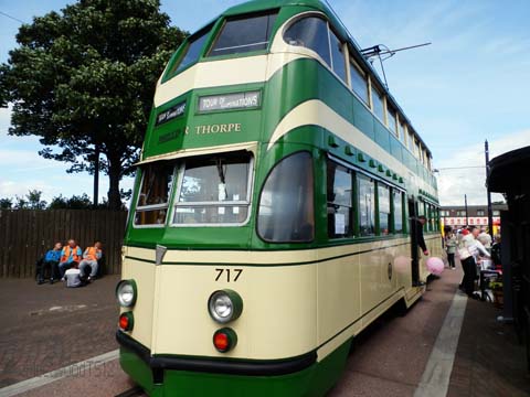 Blackpool Balloon Tram made in Preston in the 1930's at Fleetwood Tram Sunday 2012