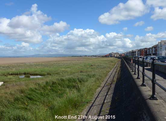 Knott End facing Morecambe Bay