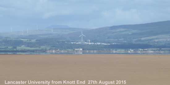 Lancaster University from Knott End