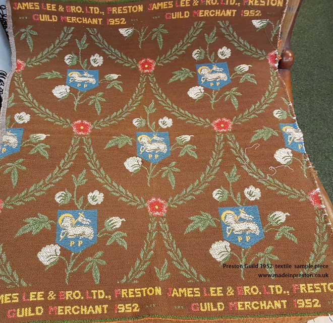 Preston Guild 1952 textile sample