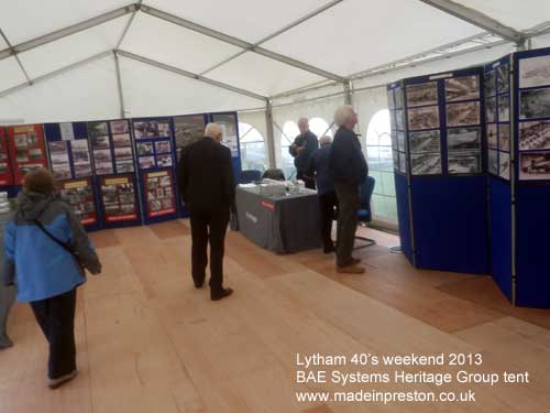 BAE Systems Heritage Group at Lytham 40s weekend 17th August 2013