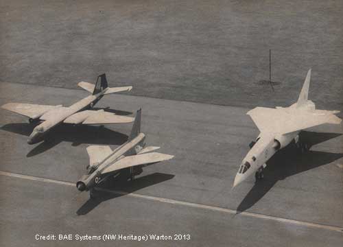 Canberra, Lightining, TSR2 at BAC, Warton