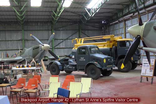 Blackpool Airport Hangar 42 Lytham St Annes Spitfire Visitor Centre