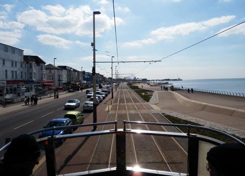 View from the top, Princess Alice Blackpool Heritage Tram
