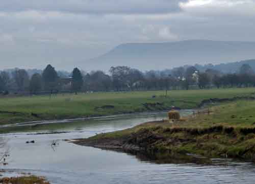 Pendle Hill from the Roman Museum, Ribchester