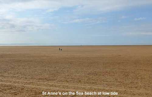 St Anne's on the Sea beach at low tide