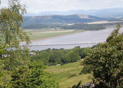 Arnside bridge from Arnside Knott