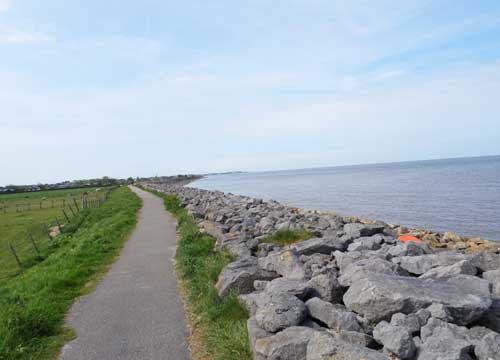 Knott End walk along Morecambe Bay