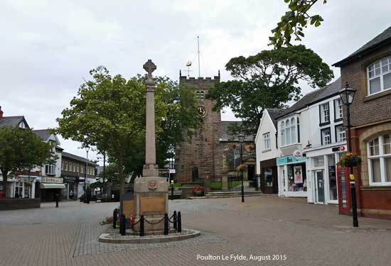 St Chad's Church and Market Square, Poulton Le Fylde