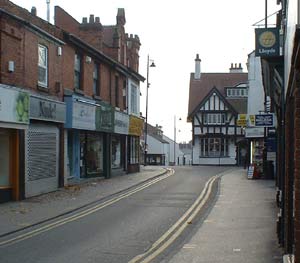 Looking at the B&B sign