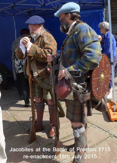 Jacobite troops at the Battle of Preston