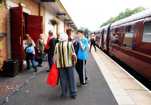 train ride at the Ribble Steam Railway Preston