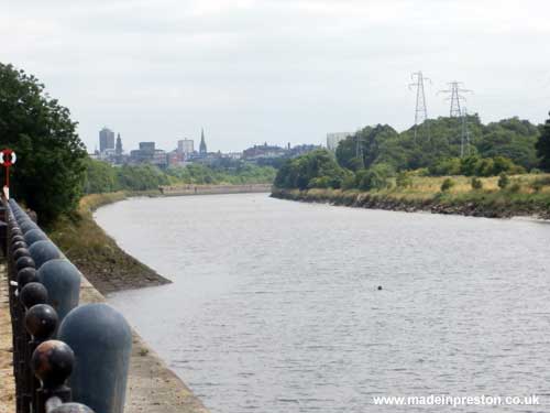 River Ribble looking towards Preston