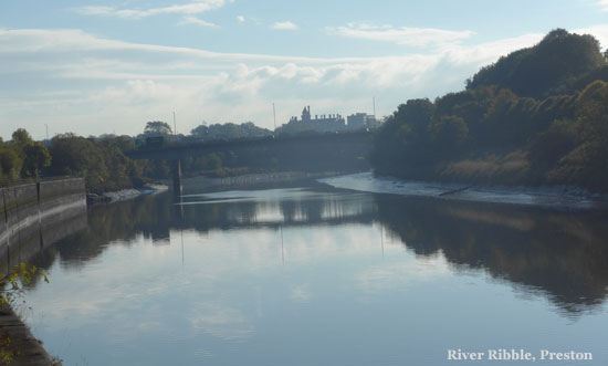 A59 crossing the River Ribble at Preston