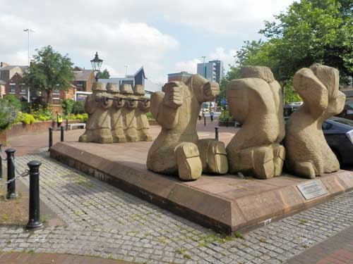 Statue to mark the chartists revolt in Preston