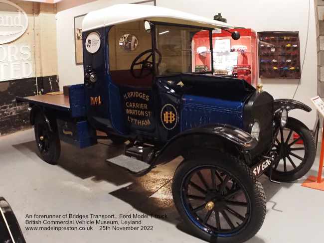 H Bridges Lytham liveried  Ford Model T lorry