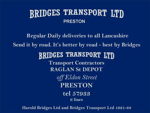 Bridges Transport Ltd, Preston