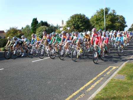 Tour of Britain Cycle Race 2009 leaving Blackpool