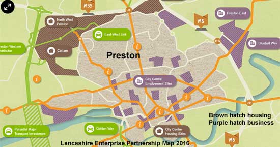 Developments Planned around Preston