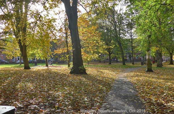 Autumn View in Preston, Winckley Square