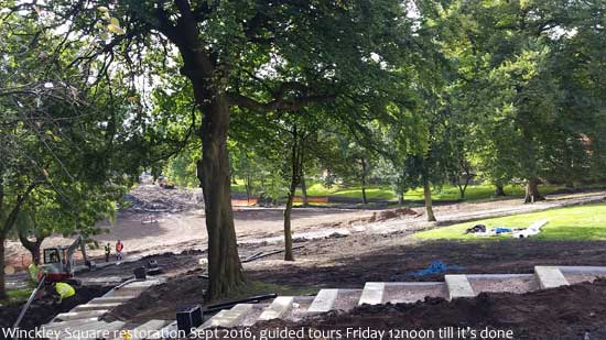 Winckley Square restoration work