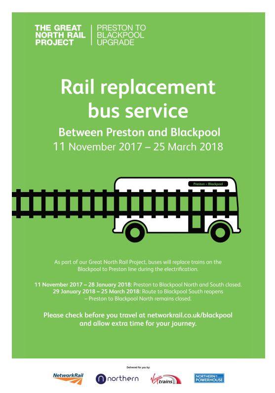 Rail Replacement Buses 11th Nov 2017 to 25th March 2018