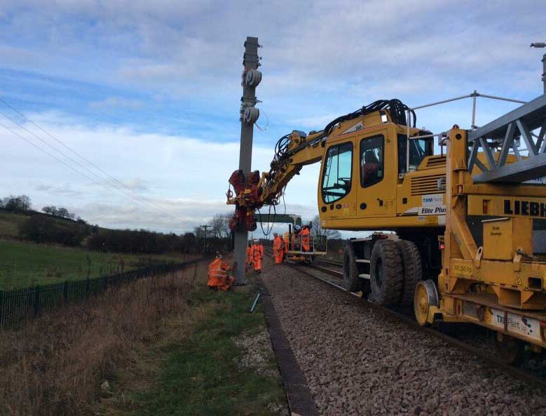 Rail Piling for Electrification