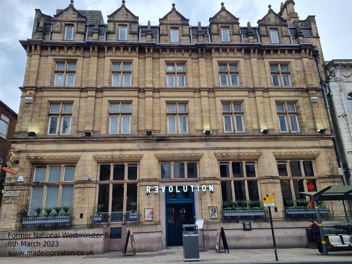 The Revolution bar in Preston in what was the National Westminster Bank.