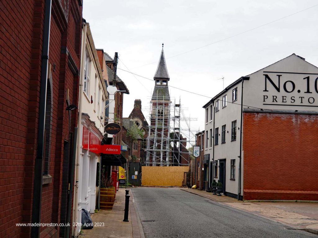 The remains of Mount Street Hospital, Preston